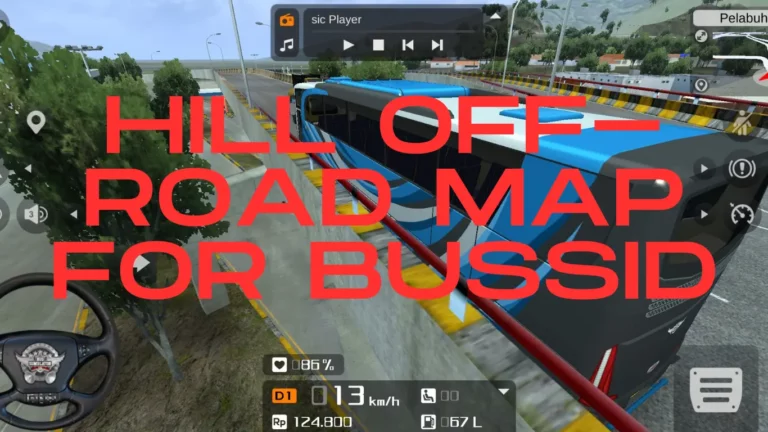 Hill Off-Road Map For Bus Simulator Indonesia Mod Apk.