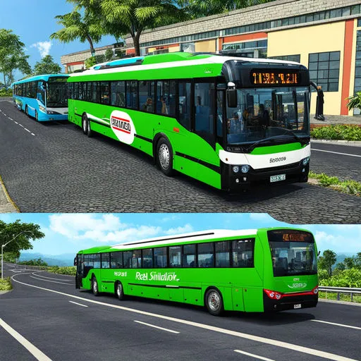 Bus Simulator Indonesia V/S Bus Simulator Real 2024.